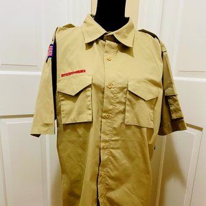 NWT BOY SCOUTS OF AMERICA Class A UNIFORM SHIRT ADULT Large BSA